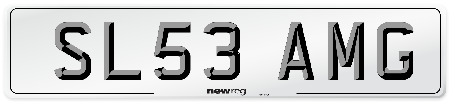 SL53 AMG Number Plate from New Reg